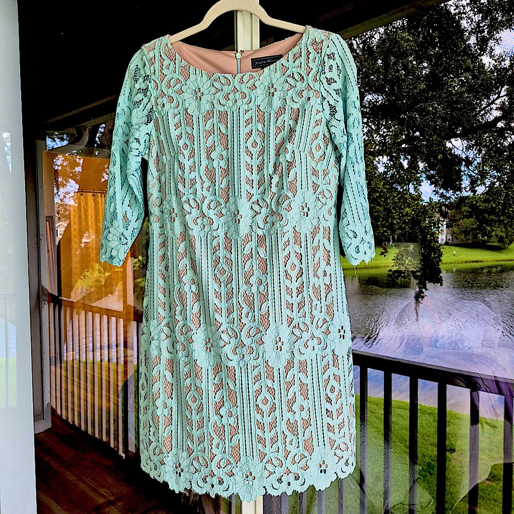 Jessica Howard Mint Lace Dress